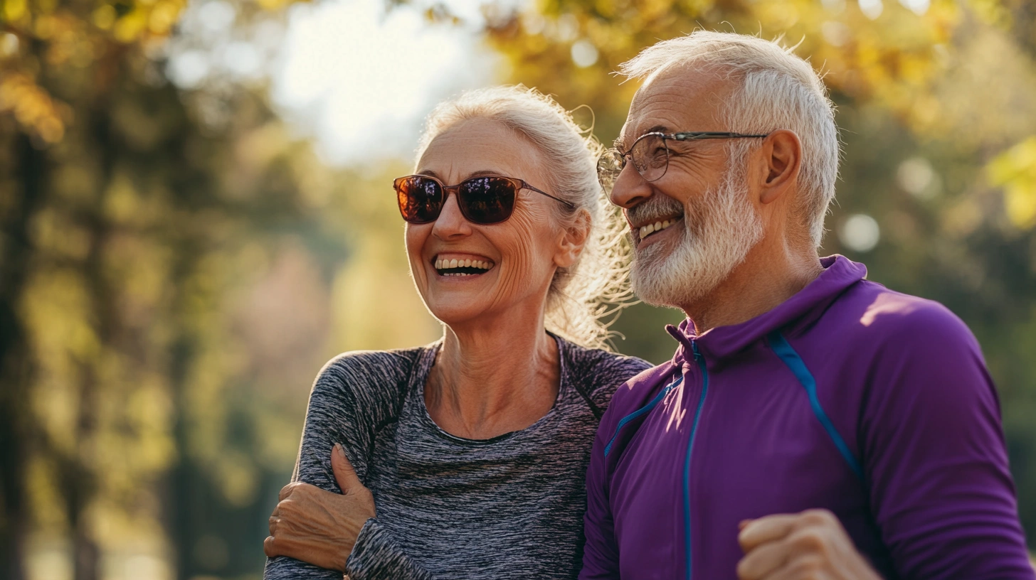 Активні пенсіонери займаються спортом