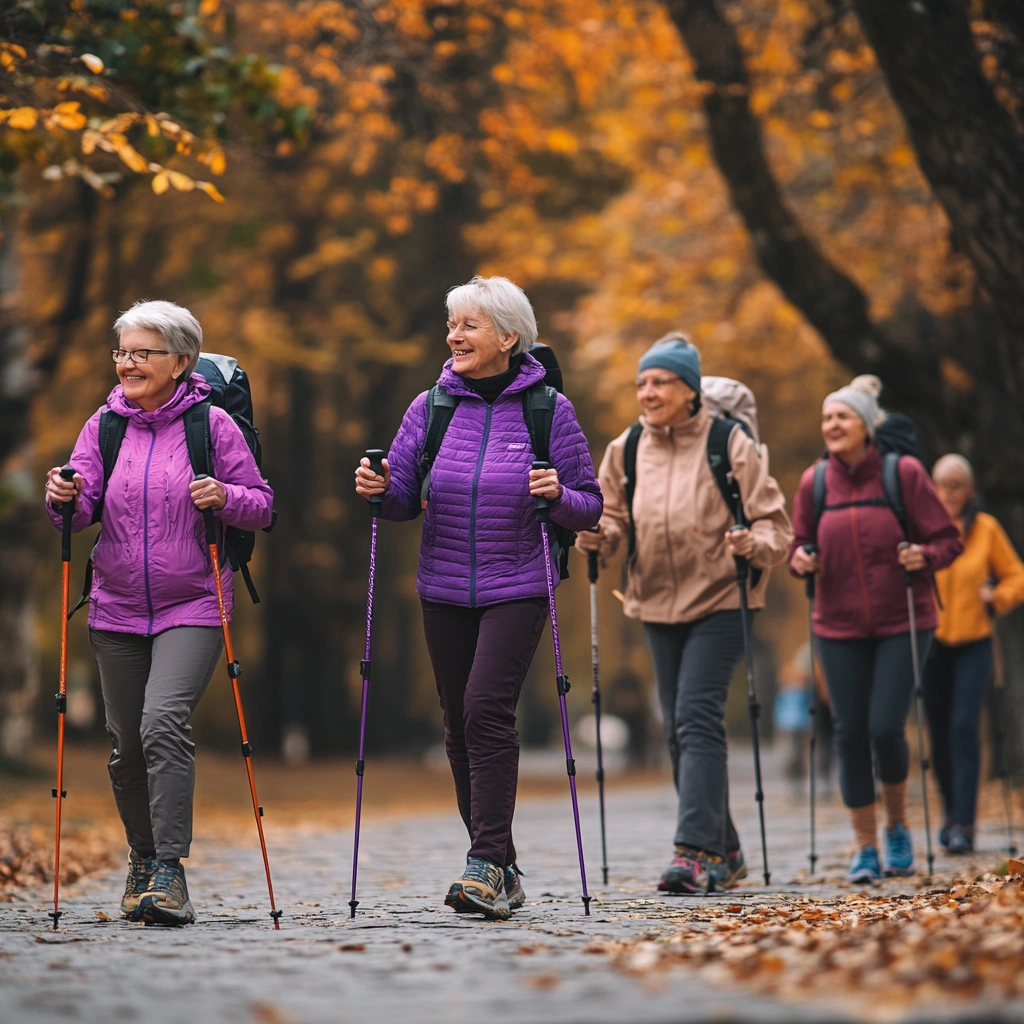 Скандинавська ходьба для пенсіонерів